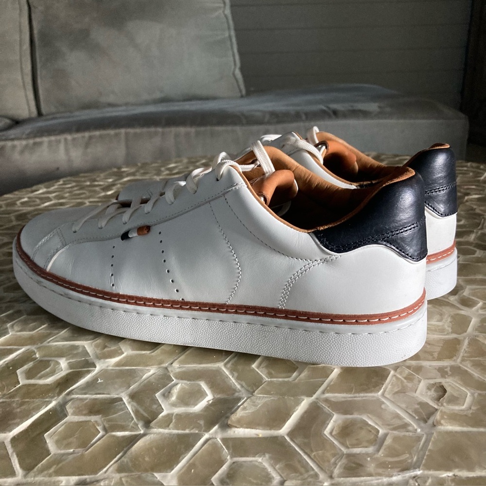 LIKE NEW!  Allen Edmonds Men’s Alpha Sneaker - White - Picture 6 of 14